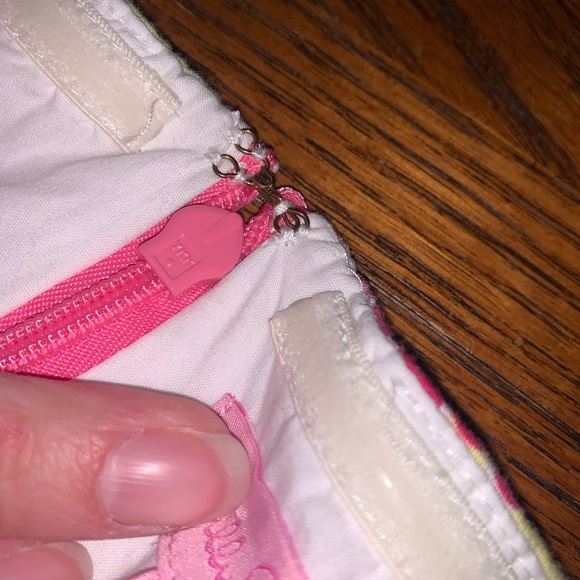 Lilly Pulitzer Hotty Pink Day Floral Beach Sundress Pockets Strapless 2 - Picture 8 of 14